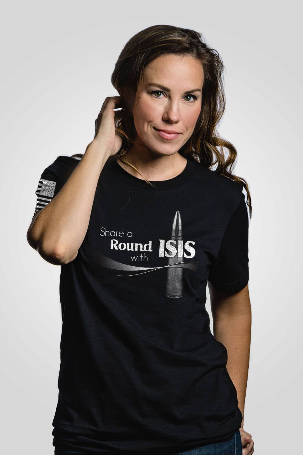 Boyfriend Fit T-Shirt - Share A Round with ISIS