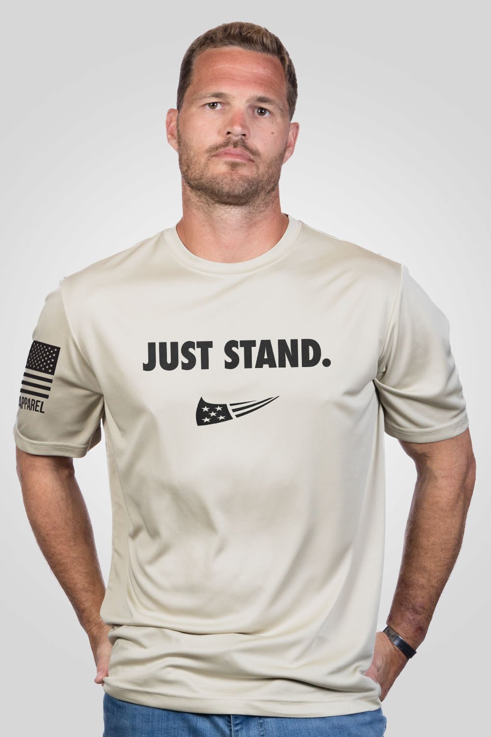 Men's Moisture Wicking T-Shirt - Just Stand