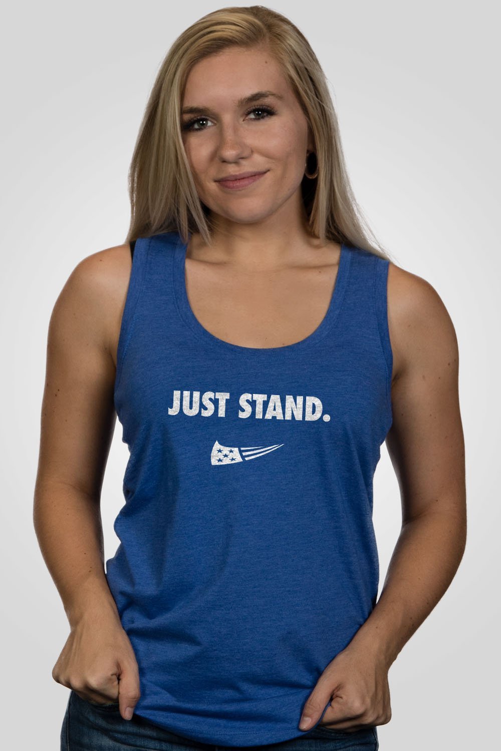 Women's Racerback Tank - Just Stand
