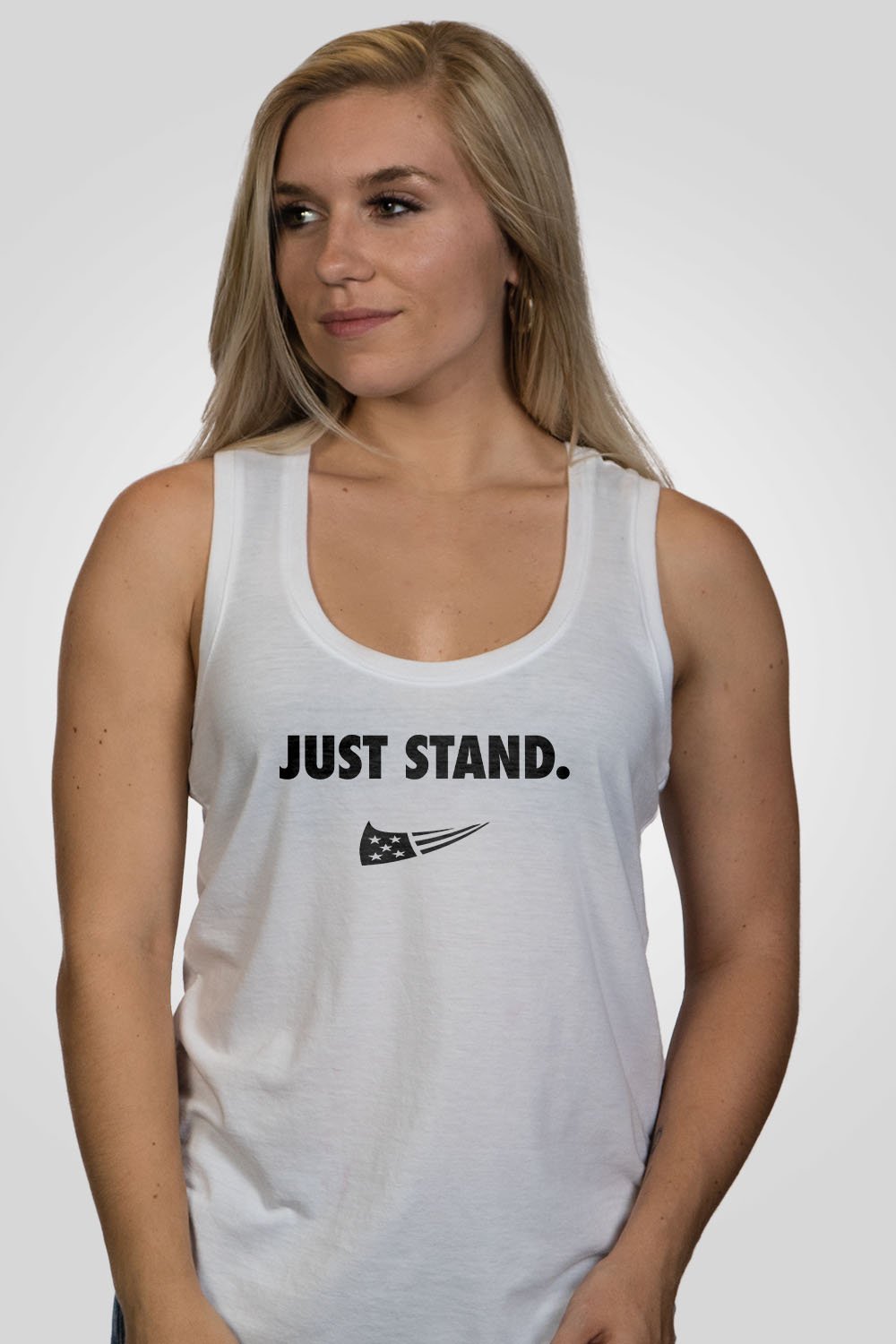 Women's Racerback Tank - Just Stand