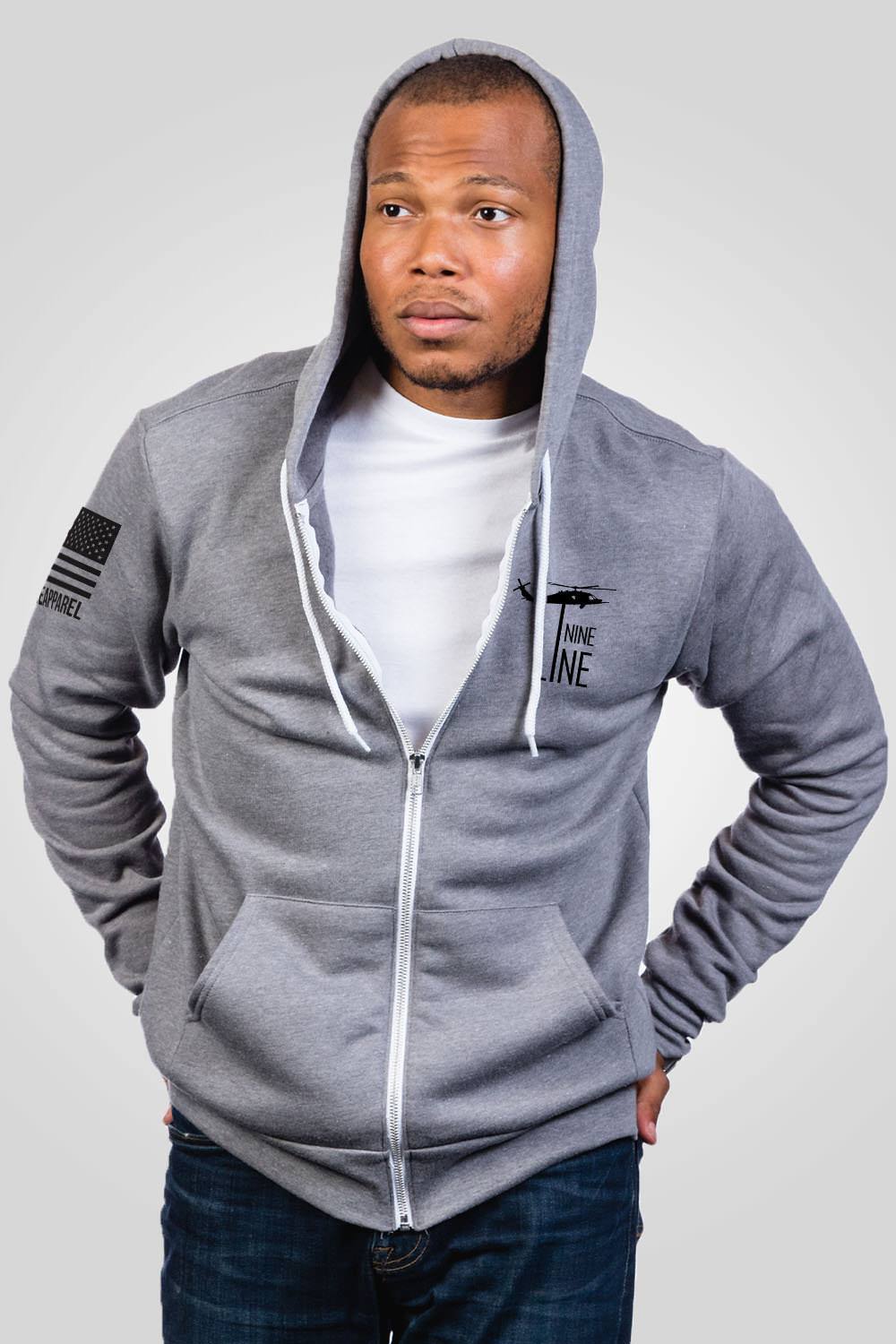 Men's Full-Zip Hoodie - Land Shark