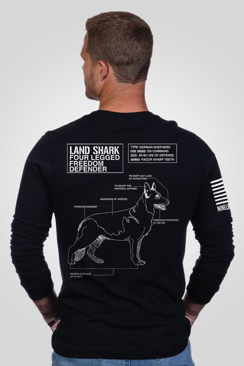 Men's Long Sleeve - Land Shark