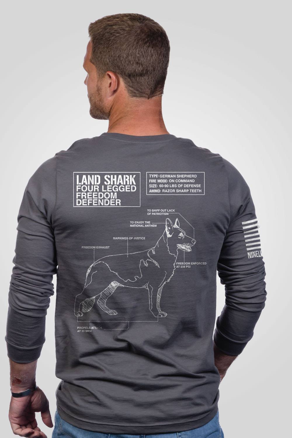 Men's Long Sleeve - Land Shark
