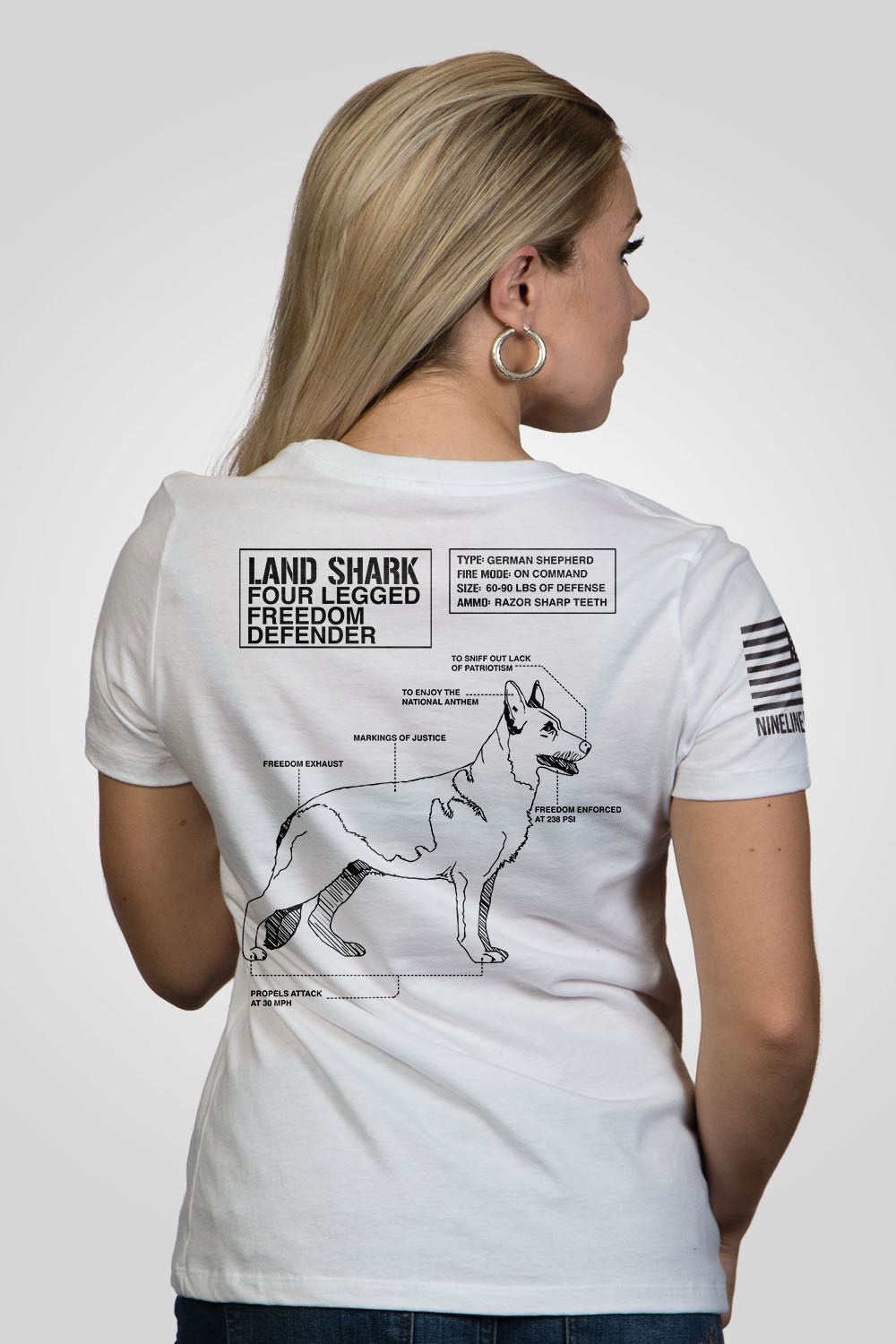 Women's Relaxed Fit T-Shirt - Land Shark