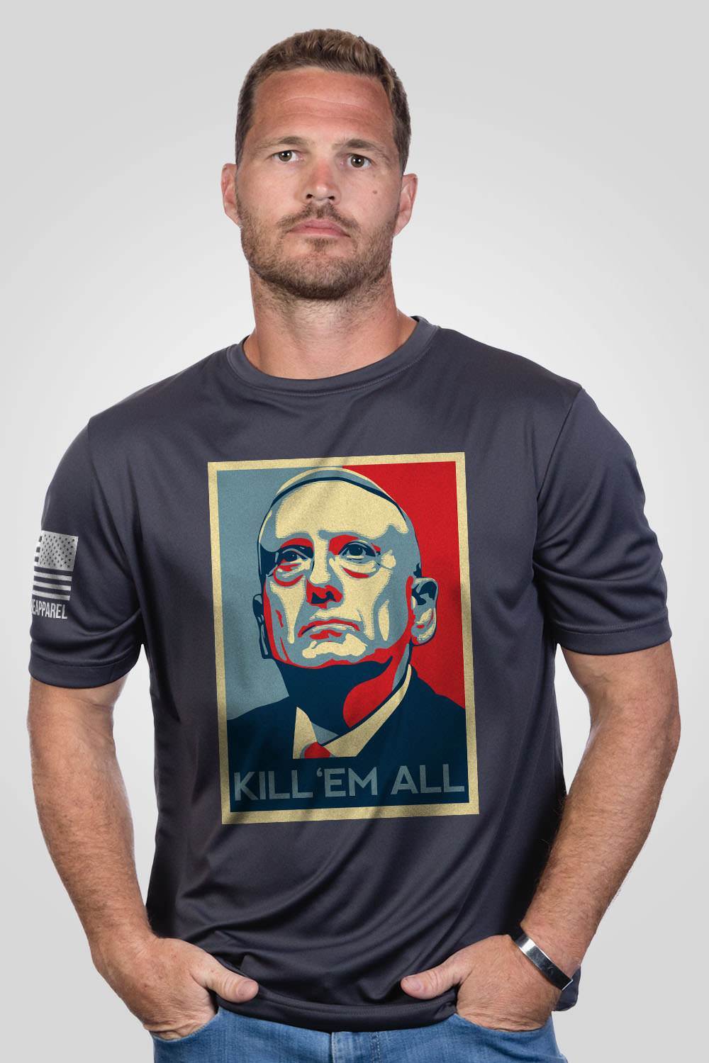 Men's Moisture Wicking T-Shirt - Mattis - Kill 'Em All