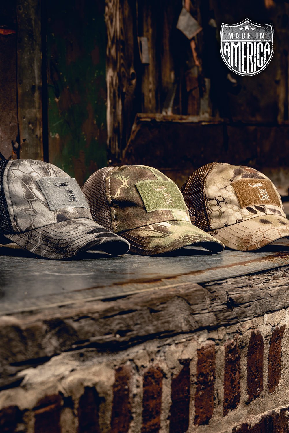 Kryptek American Made Mesh Back Hat with Drop Line