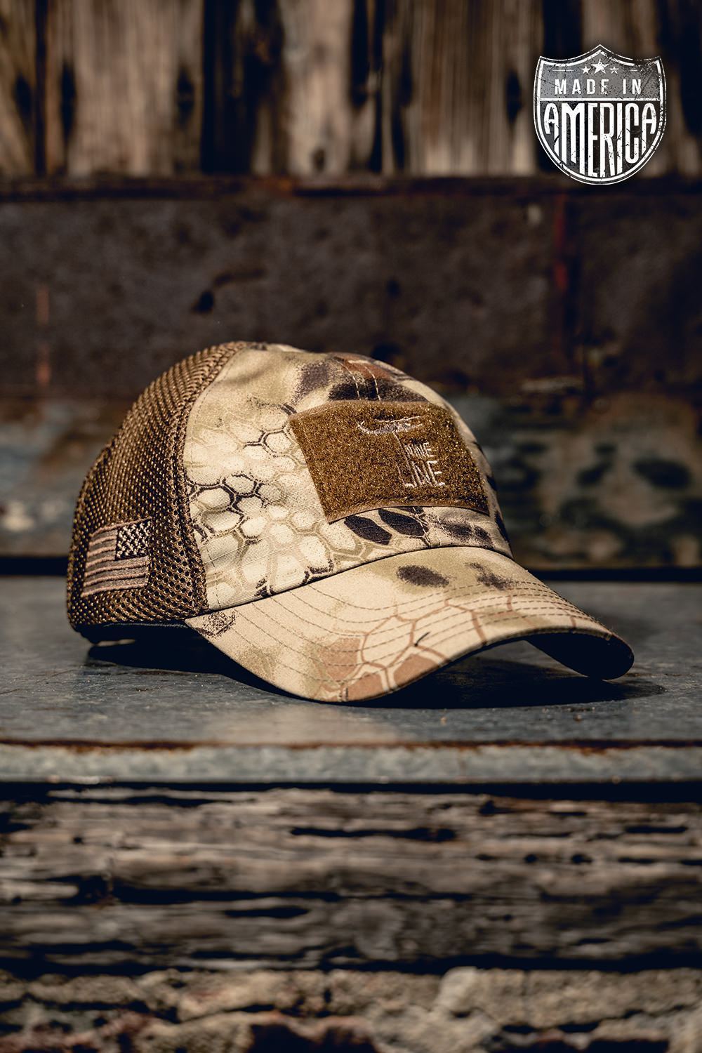 Kryptek American Made Mesh Back Hat with Drop Line