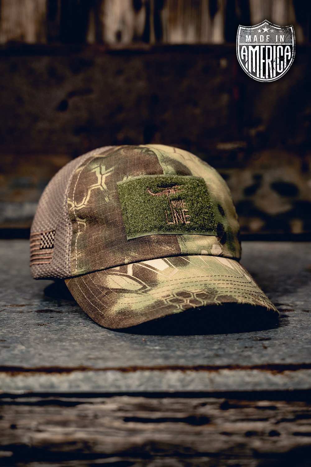 Kryptek American Made Mesh Back Hat with Drop Line