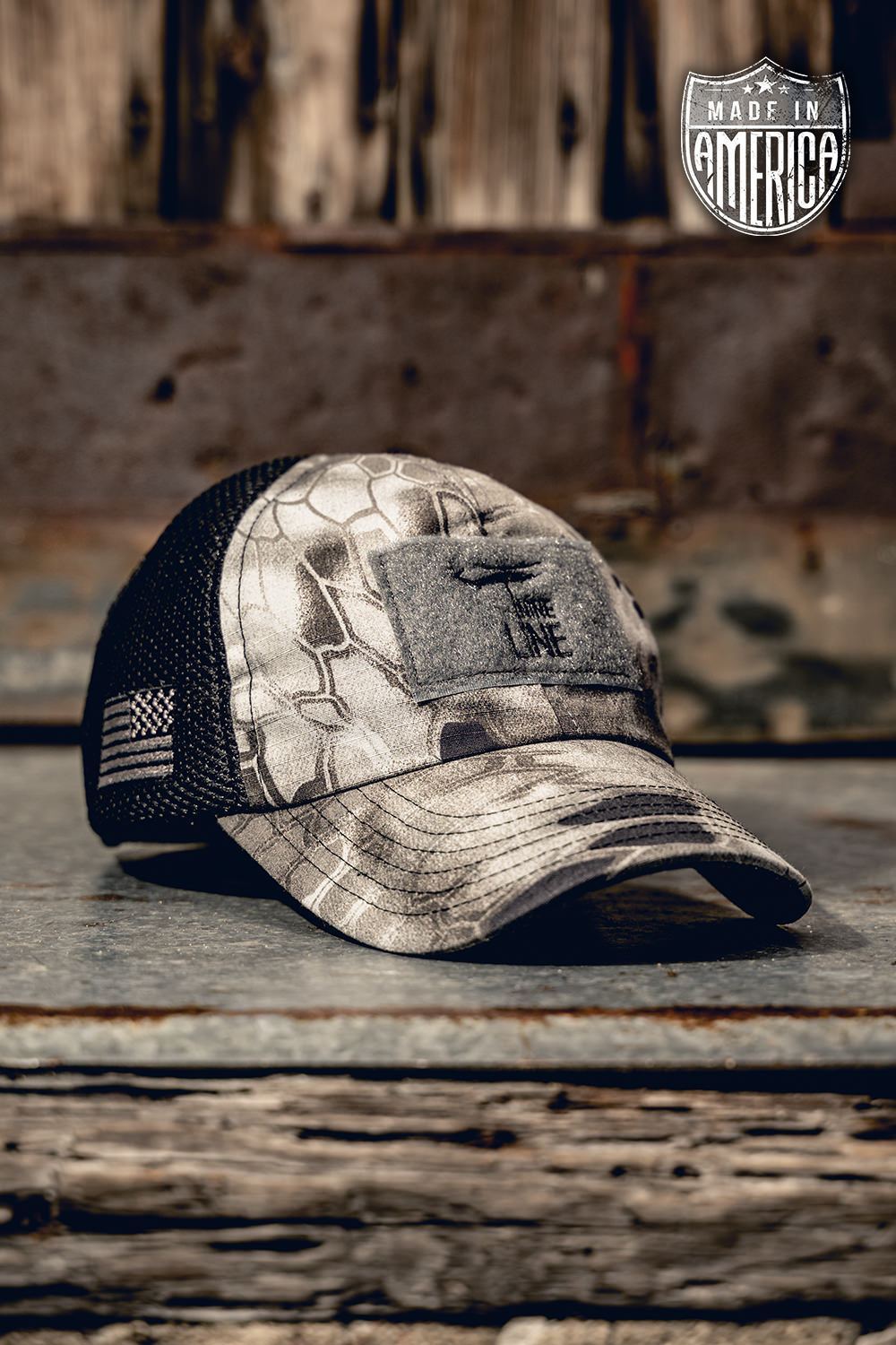 Kryptek American Made Mesh Back Hat with Drop Line
