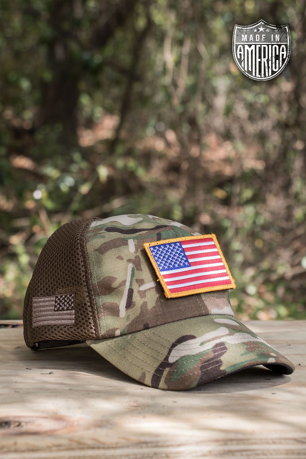 American Made Mesh Back Hat with Patch