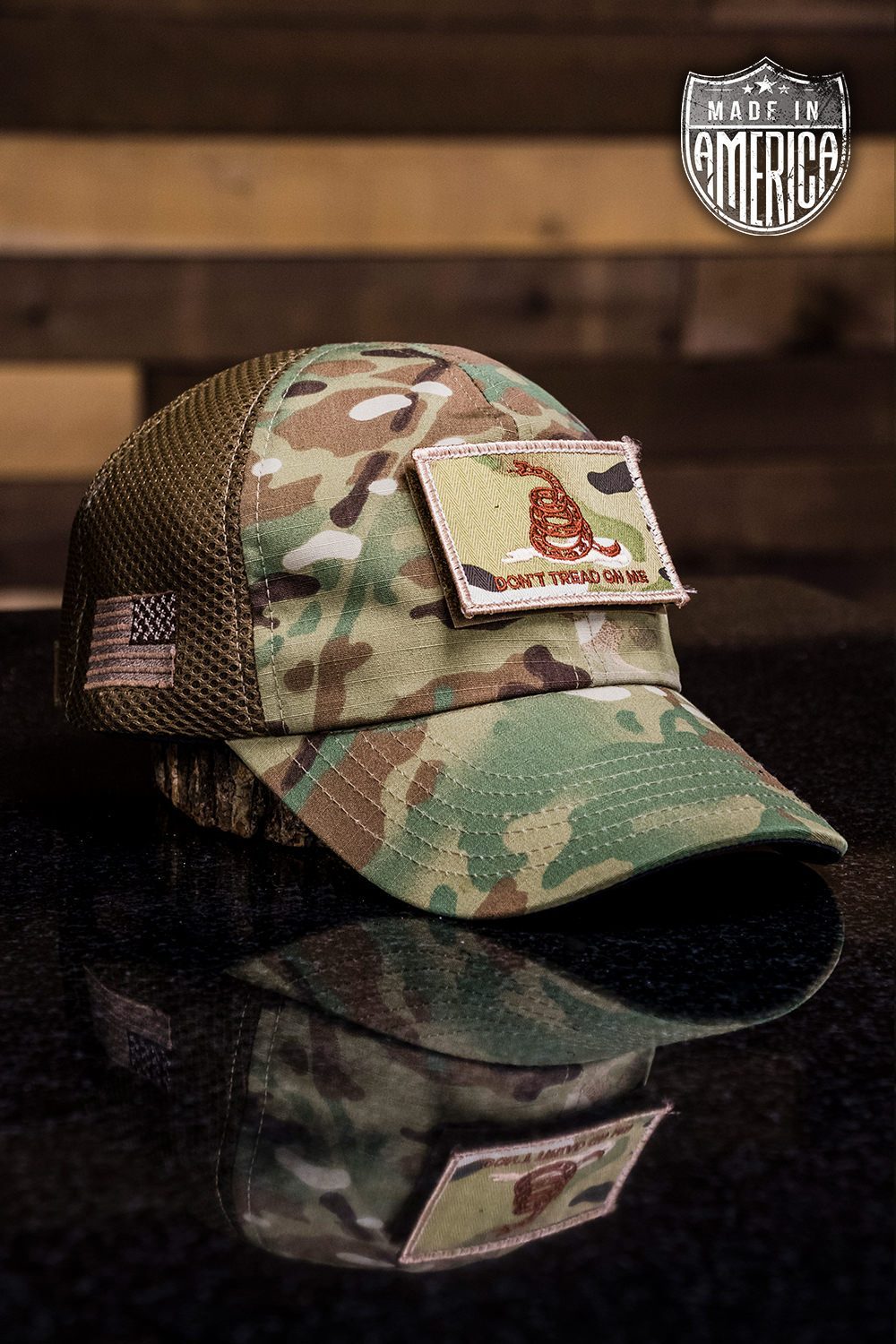 American Made Mesh Back Hat with Patch