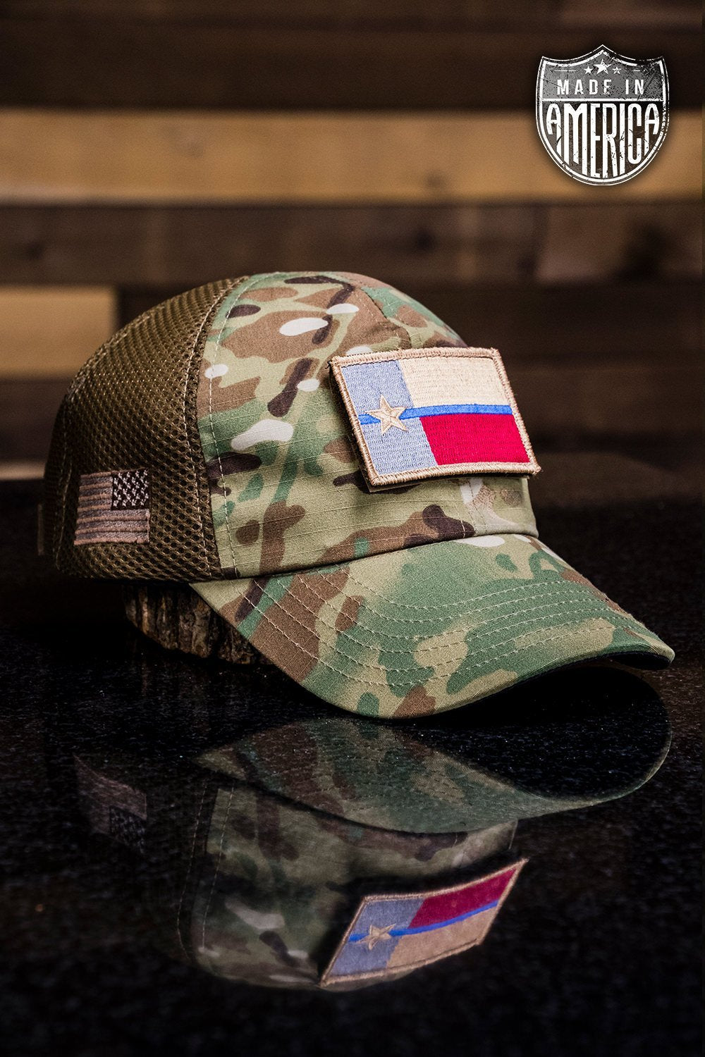 American Made Mesh Back Hat with Patch