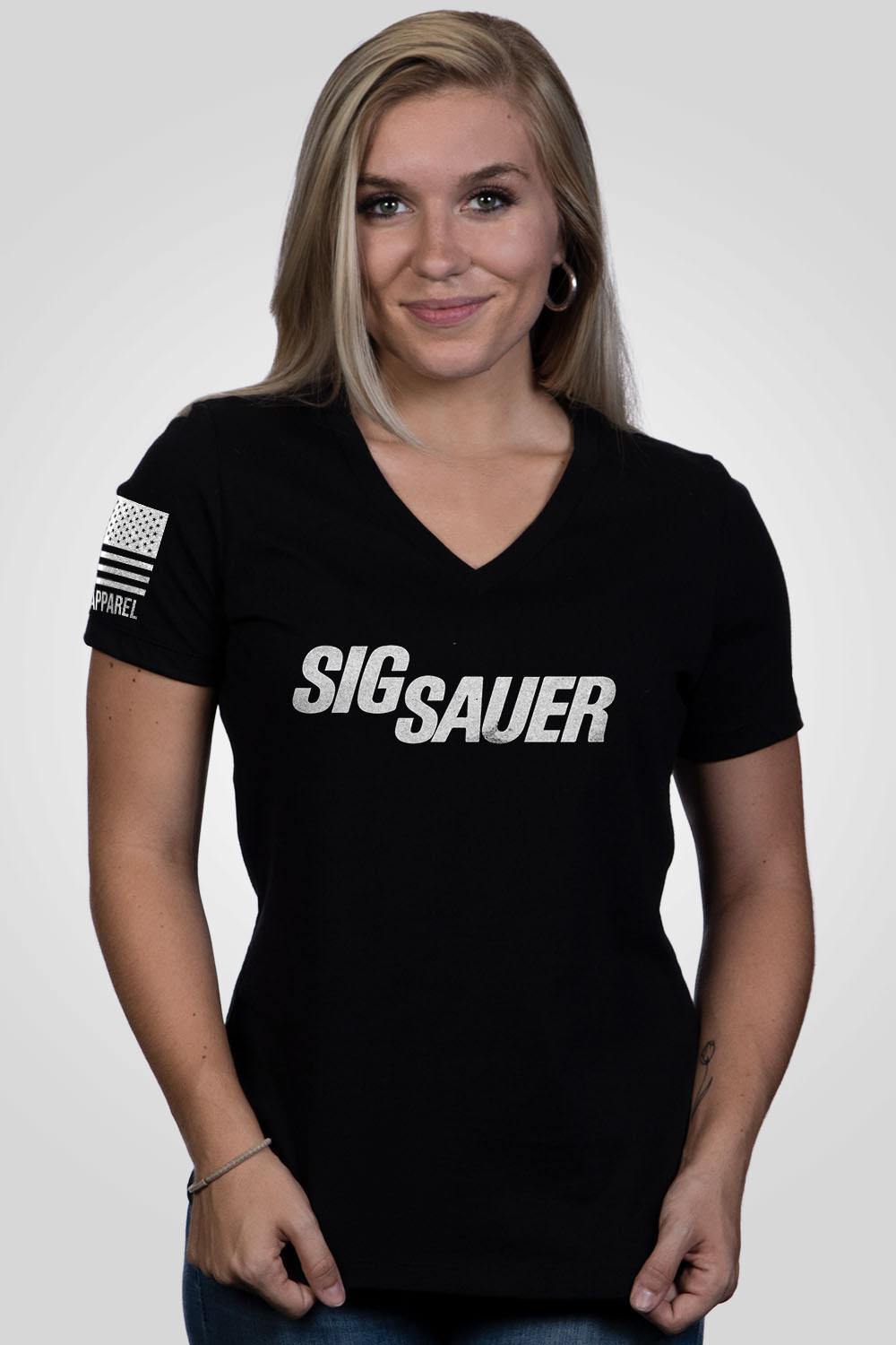 Relaxed Fit V-Neck Shirt - Sig Sauer Eagle