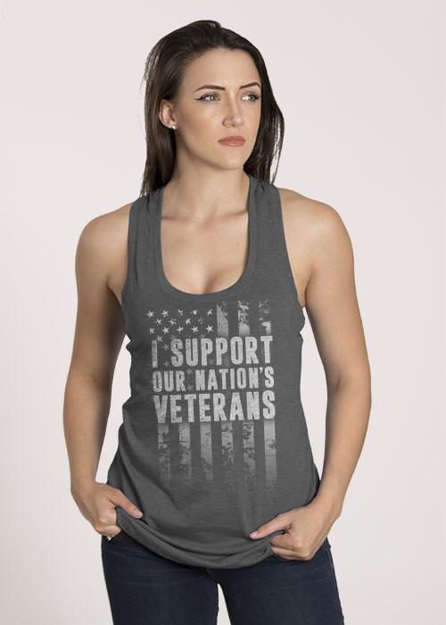 Women's Racerback Tank - Support Our Veterans