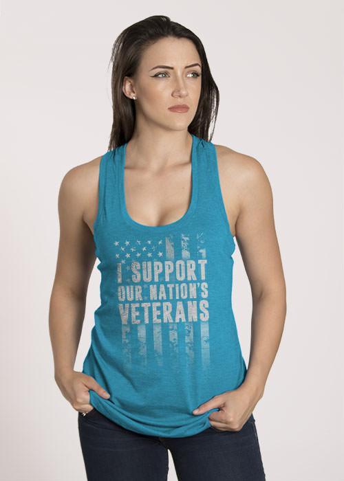 Women's Racerback Tank - Support Our Veterans