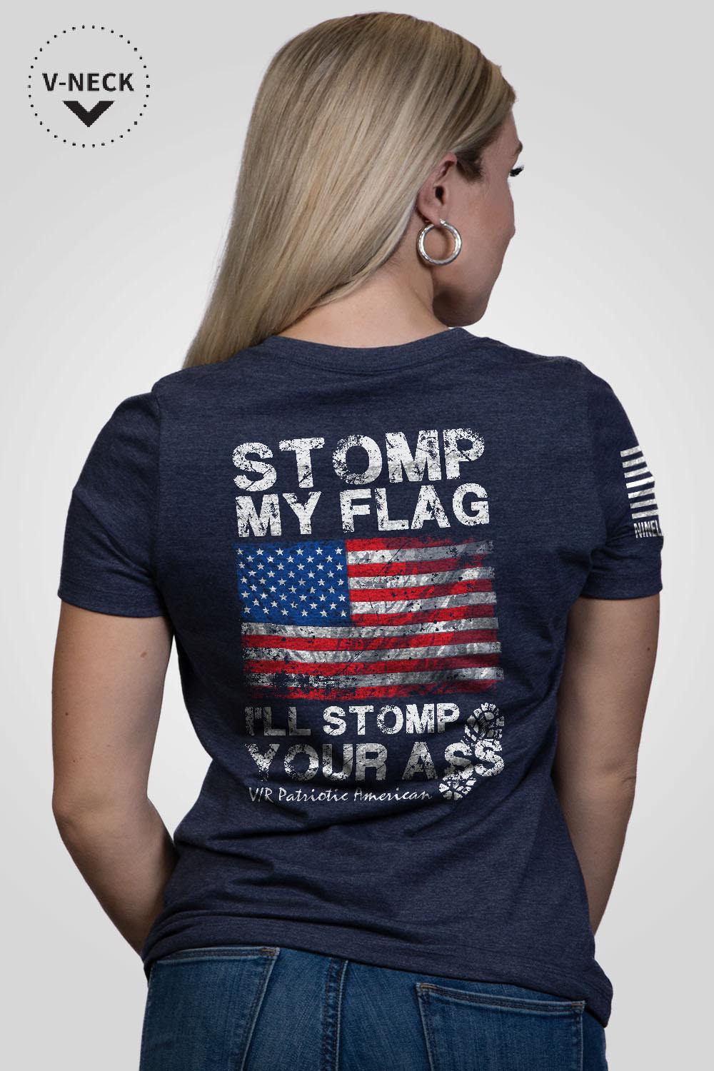 Women's Relaxed Fit V-Neck Shirt - Stomp