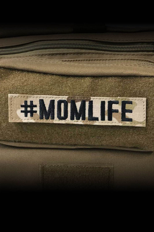 #momlife Fabric Velcro Patch