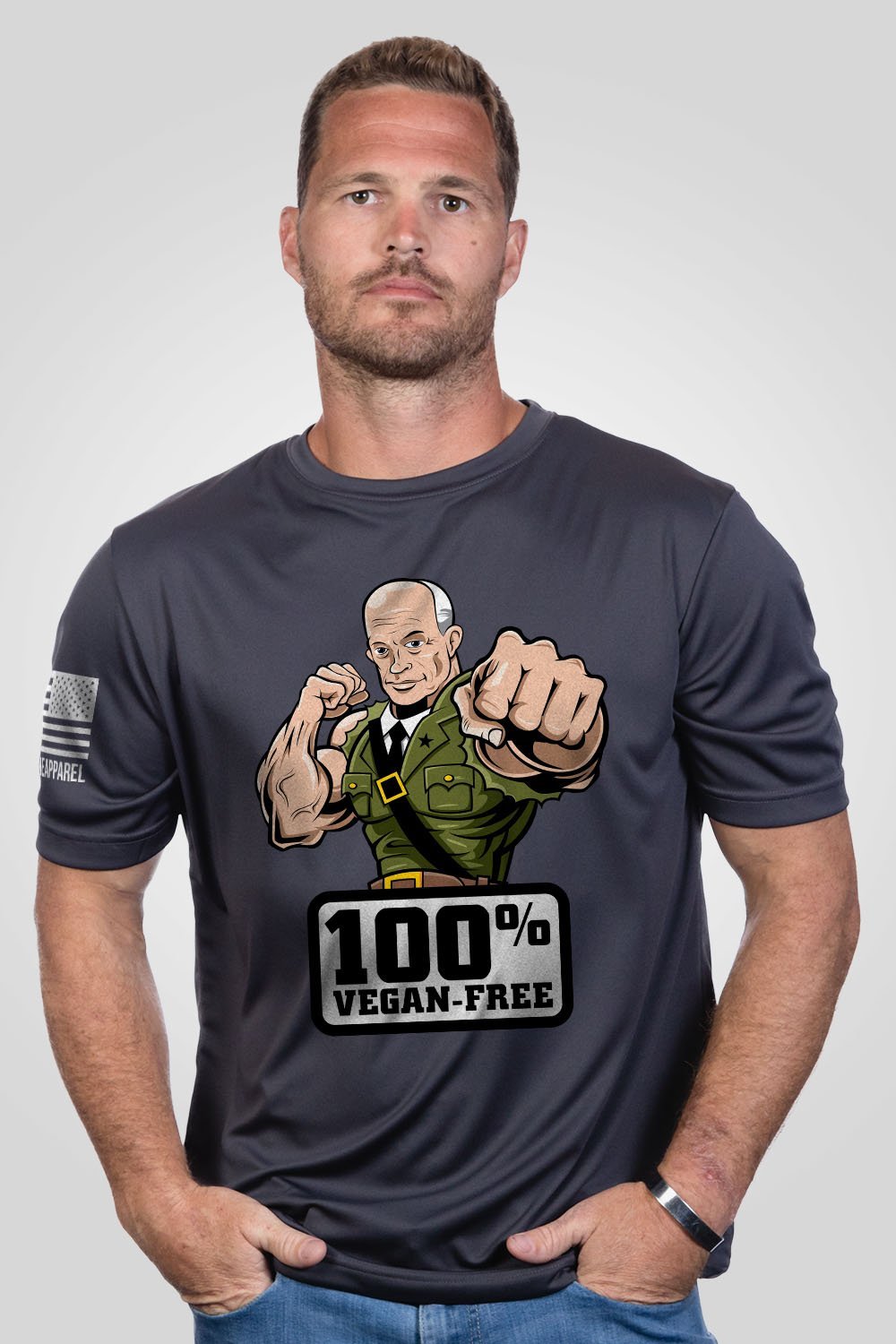Men's Moisture Wicking T-Shirt - VEGANFREE