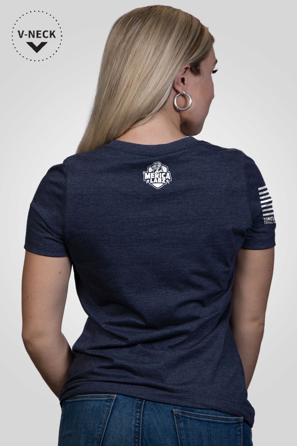 Women's Relaxed Fit V-Neck Shirt - VEGANFREE