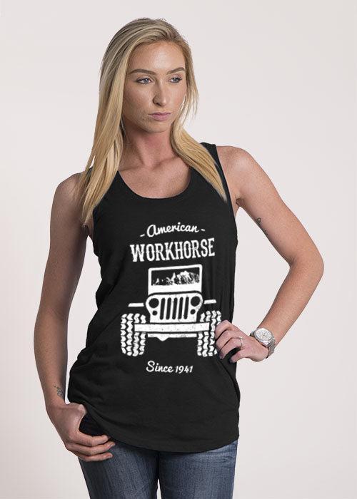 Women's Racerback Tank - American Workhorse