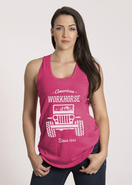 Women's Racerback Tank - American Workhorse