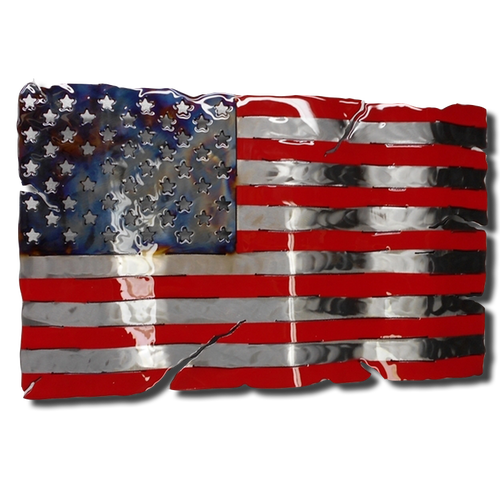 Molten Metal Sign - Stars and Stripes