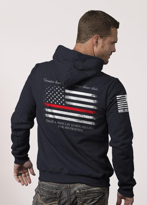 Hoodie - Thin Red Line