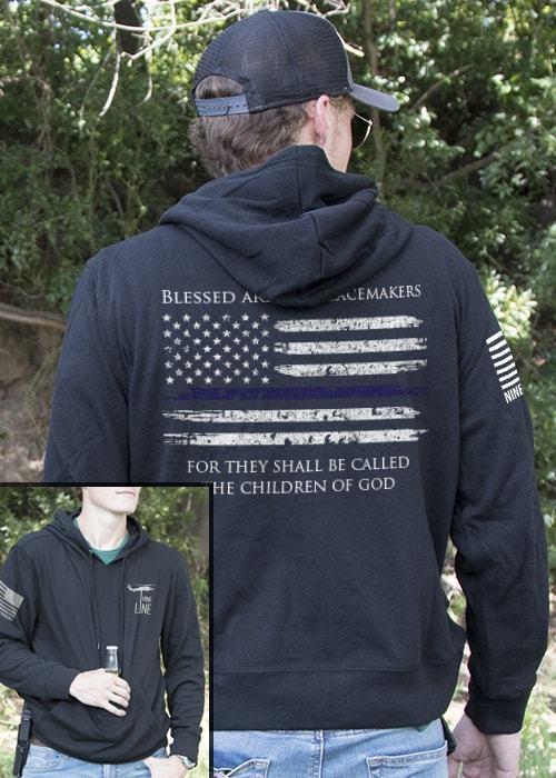 Light Weight Tailgater Hoodie - Thin Blue Line
