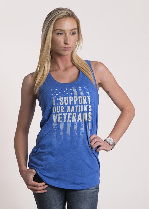 Women's Racerback Tank - Support Our Veterans