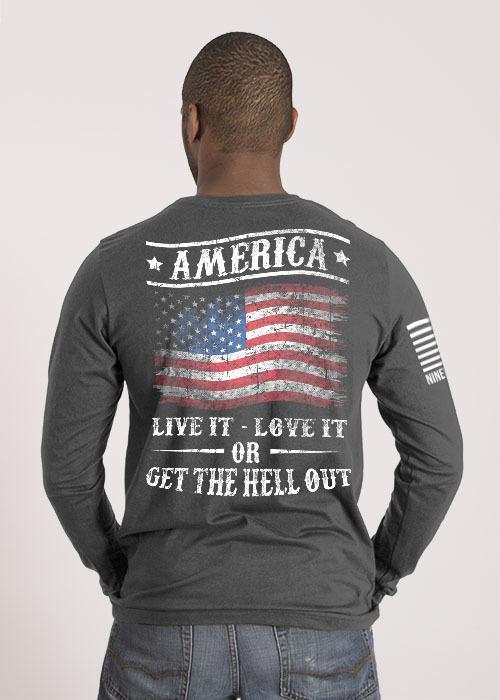Mens Long Sleeve - Get The Hell Out