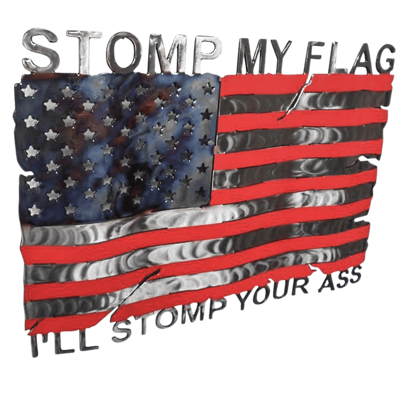 Molten Metal Sign - Stomp My Flag