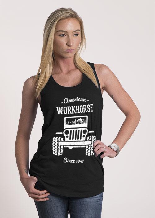 Women's Racerback Tank - American Workhorse