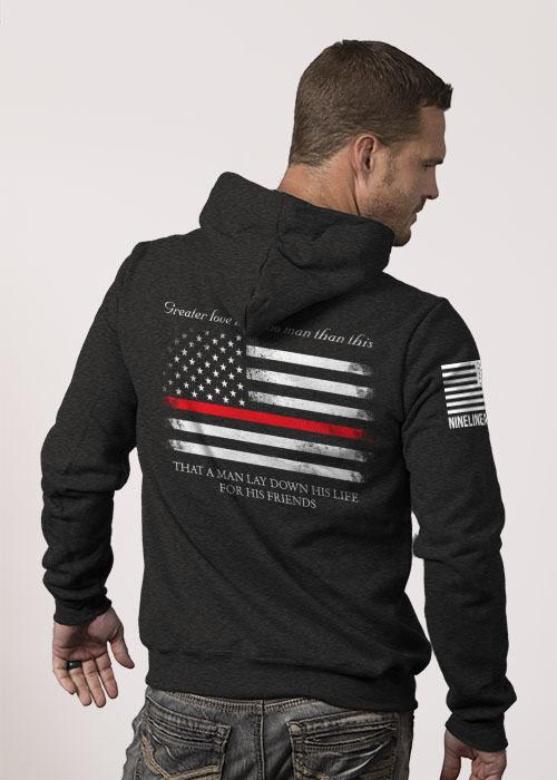 Hoodie - Thin Red Line