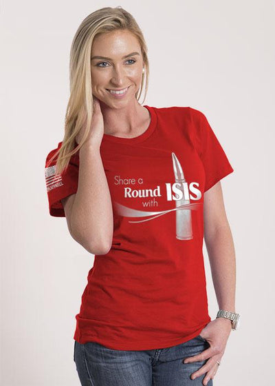 Women's Junior Fit T-Shirt - Share a Round with ISIS