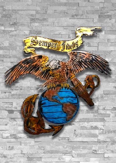 Molten Metal Sign - Semper Fidelis