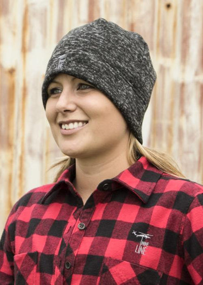 Women's Heathered Beanie - Drop Line