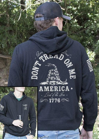 Light Weight Tailgater Hoodie - Don't Tread On Me