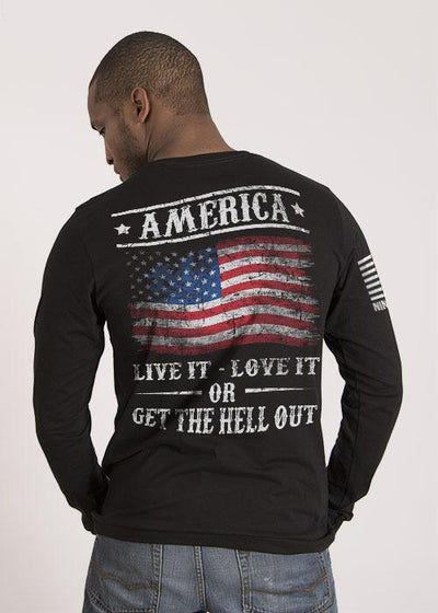 Mens Long Sleeve - Get The Hell Out