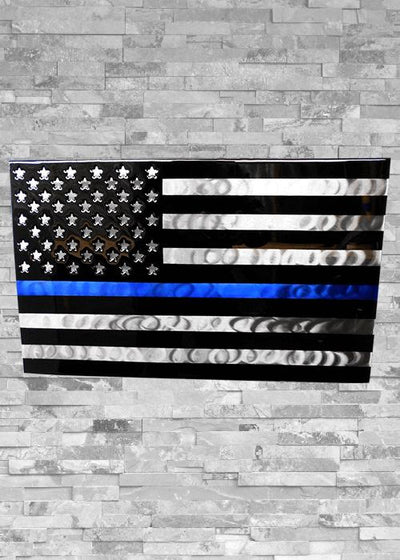 Molten Metal Sign - New Thin Blue Line