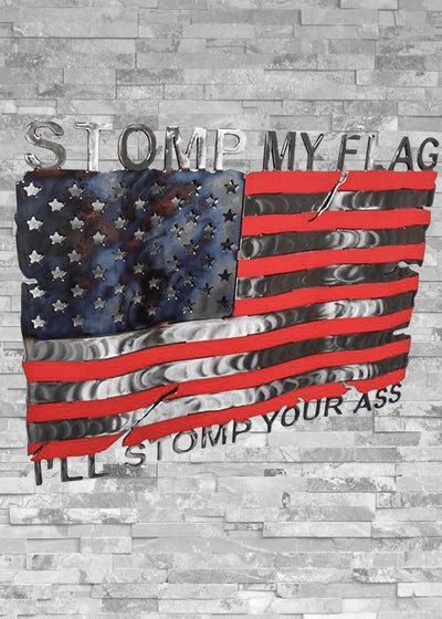 Molten Metal Sign - Stomp My Flag