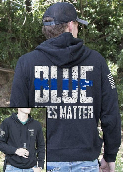 Light Weight Tailgater Hoodie - Blue Lives Matter