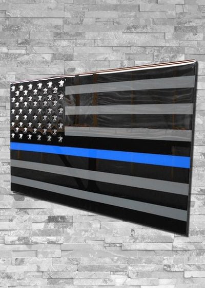 Molten Metal Sign - Thin Blue Line